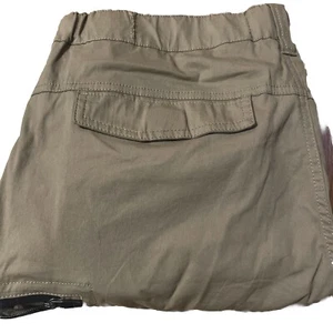 BC Clothing Pantalone convertibile uomo XLx32 beige con cintura cargo - Foto 1 di 9
