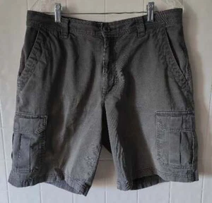 Merns Size 34 Columbia Gray Cargo Shorts Cotton 34W 10L - Picture 1 of 3