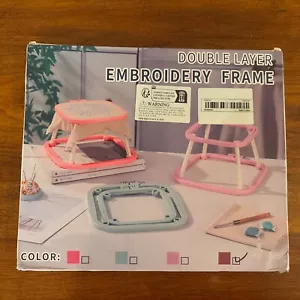 Hoop Double Layer Embroidery Frame-Embroidery/Cross Stitch -Easy to Use-NIB - Picture 1 of 3