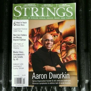 Strings Magazine No 226 for Players of Violin viola Cello Bass Fiddle Dworkin - Picture 1 of 2