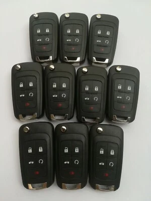 10*Carcasa de llave remota para Chevy Chevrolet CAMARO CRUZE SONIC IMPALA MALIBU EQUINOX Foto 1 de 4
