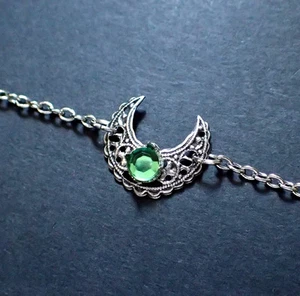 Moon Goddess Silver Crown Circlet Headpiece Headdress Gothic Goth Jewelry Wicca - Picture 1 of 19
