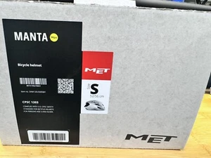 MET Manta MIPS Road Tri/TT Helmet In-Mold EPS Glossy White Holographic, Small. - Picture 1 of 6