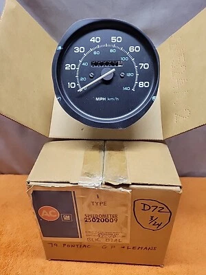 D72•AC GM 1979 Pontiac Grand Prix Lemans & More Speedometer Head NOS - Image 1 of 4