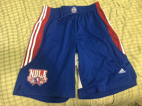 AUTHENTIC ADIDAS RARE 2008 NBA ALL STAR SHORT SIZE L Miami Heat HOF Cover