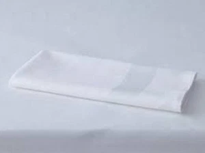 WHITE EGYPTIAN COTTON SATIN BAND DESIGN TABLE CLOTHS SIZE 70x90" (180X230CM), - Picture 1 of 1