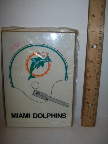 NFL MIAMI DOLPHINS VTG 1960'S KENTUCKY ART PLAQUES - NOS -SEALED Cover