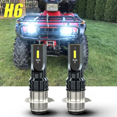 Kit faros LED H6M 6000K bombillas blancas para Honda Foreman 400 450 1997 1998-2004 Foto 1 de 4