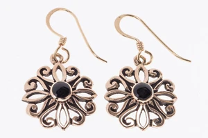 Eliana Die Blume Der Liebe Ohrhänger Bronze Gothic Schmuck - NEU - Bild 1 von 1