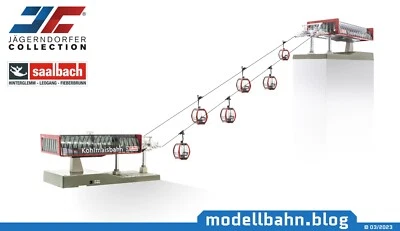 Jägerndorfer "Kohlmaisbahn"- H0 | 1:87 - "Doppelmayr D-Line" Seilbahn - JC82498 - Bild 1 von 4