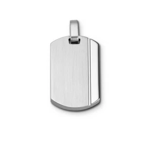 CEM Edelstahl Gravurplatte Anhänger Unisex Schmuck silber-farbig ST6-153 - Bild 1 von 1