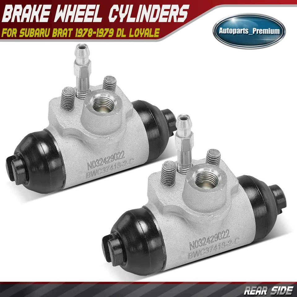 2x Cilindro de rueda de freno de tambor trasero para Subaru Brat 1978-1979 DL Loyale 1990-1994 Foto 1 de 4