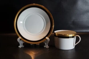 Haviland Symphonie Gold & Black Cup & Saucer - Picture 1 of 6