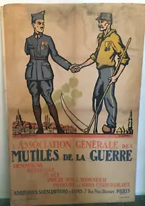 um 1915 antikes original französisches Plakat 1. Weltkrieg - Bild 1 von 5