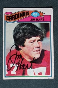 Tarjeta de fútbol americano Topps 1977 autografiada por el mariscal de campo estrella de los Cardenales de San Luis BONITA - - Imagen 1 de 1