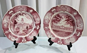2 Total Antique United States Naval Academy Commemorative Plates By Wedgwood - Picture 1 of 4