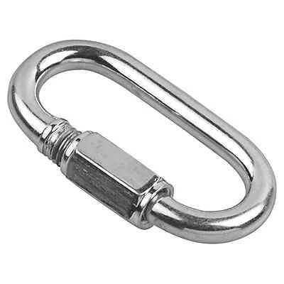 MAGLIA RAPIDA MAGLIE DI GIUNZIONE CATENA CON CHIUSURA A VITE ACCIAIO ZINCATO 5PZ - Immagine 1 di 4