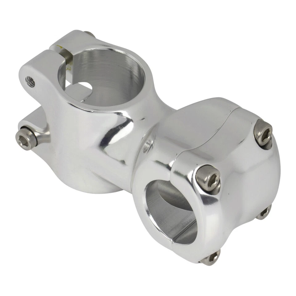 PRO+ 50MM LONG BICYCLE ALLOY STEM 28.6/25.4MM 7081 SILVER - Image 1 of 1