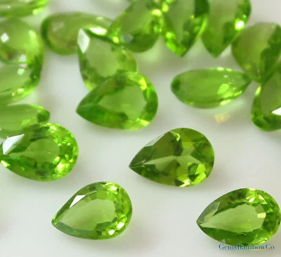 Natural Peridot Pear Arizona Faceted 5x3mm to 12x7mm Loose gemstones AA Quality - Image 1 of 4