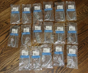 Lot Of 17 Amerock BP979-26D Brushed Chrome 4" Ctr. Wire Pull Cabinet Handles - Picture 1 of 7