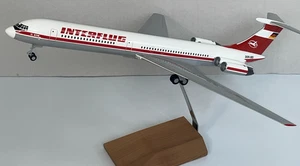 Premium model of IL-62 Interflug Airlines DDR-SEI 1/100resin, cast wooden stand - Picture 1 of 9