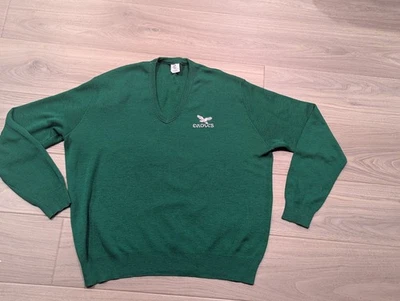 Vintage Philadelphia Eagles 1980's? GARAN V Neck Acrylic Sweater Men's Large - Image 1 of 4