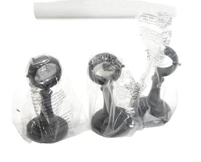 Soporte de barra de cortina Umbra 3 piezas negro mate soporte montaje SOLO Foto 1 de 4