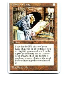 Library of Leng #351 Uncommon Fourth Edition MTG NP Near Mint or Better - Bild 1 von 2