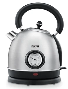 Retro Electric Water Kettle 1.8L Stainless Steel for Boiling Water with Tempe... - Picture 1 of 7