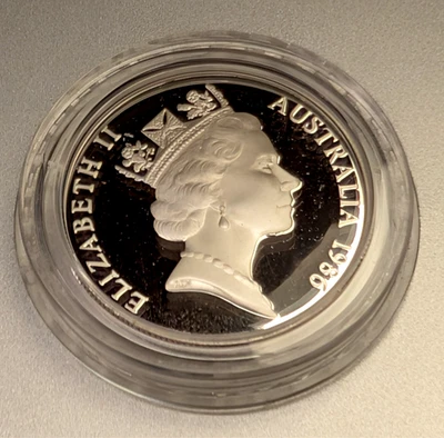 1986 Australia $10 Proof Silver Coin - Jubilee Sterling - 0.595 ASW Flawless! - Image 1 of 4