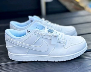 Nike Dunk Low Retro SE Men's White/Light Pumice Blanc Sneakers Size 9UK - Picture 1 of 5