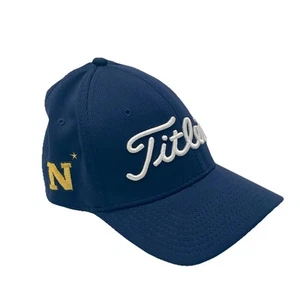 Titleist Navy Midshipman Naval Academy Golf Hat Men’s Fitted Size S/M Stretch - Picture 1 of 7