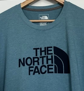 Camiseta ropa deportiva The NORTH FACE, mezcla de algodón, azul/verde - talla XXL *BONITA* - Imagen 1 de 5
