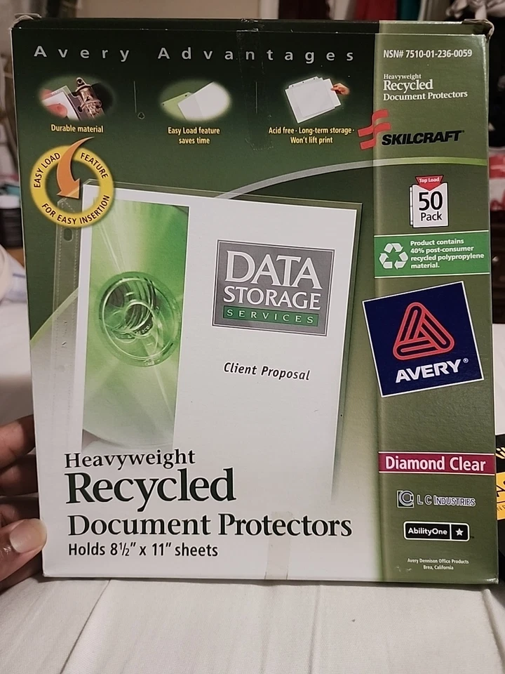 Avery Heavyweight Sheet Protectors Top-Load Polypropylene 8.5x11in 50/BX - Image 1 of 1