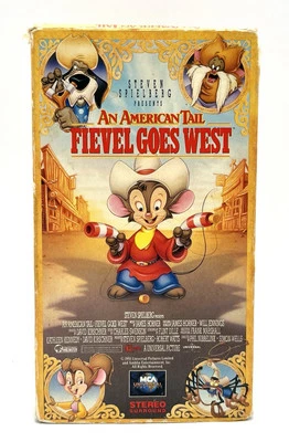 An American Tail Fievel Goes West VHS (1991) Universal Cartoon Movie Kids Family - Image 1 of 4