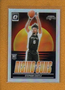 Stephon Castle 2024-25 Donruss Optic Rookie Rising Suns Holo Prizm RC #6 - Picture 1 of 2