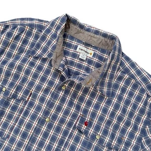 Camisa a Cuadros Carhartt Perla A Presión Para Hombre Calce Relajado Manga Larga Western XXL - Imagen 1 de 9