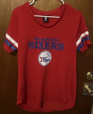 XXLarge Philadelphia Sixers 76ers Woman’s Jersey tshirt - Image 1 of 4