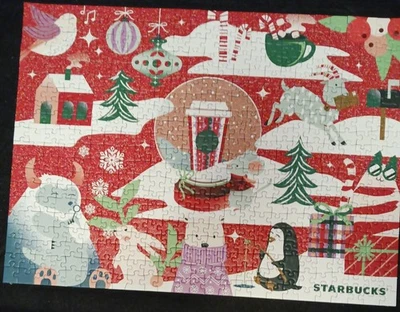 Ravenburger Starbucks Holiday 500 Piece Puzzle 2002 - Image 1 of 4