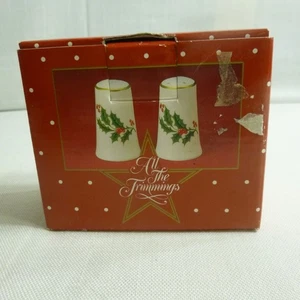  Feiertage Salz & Pfefferstreuer von All The Trimmings 1987 für R.H. Macy Inc - Neu in OVP - Bild 1 von 6