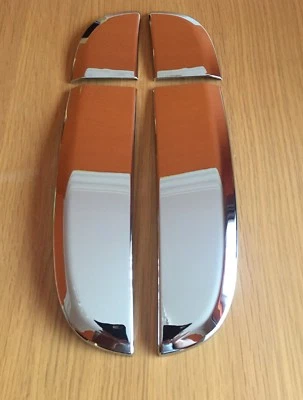 CHROM SEITENLÜFTUNG KOTFLÜGEL VERKLEIDUNG PASST FÜR JAGUAR XF XFR 2008-2011 VOR FACELIFT SHARK