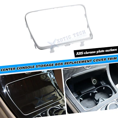 Center Storage Box Trim Ashtray Frame For Mercedes Benz C Class GLC Coupe Class - Image 1 of 4