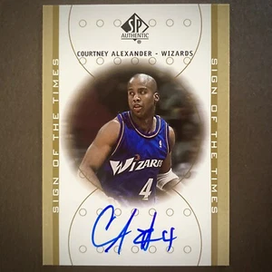 Courtney Alexander SP Authentic Sign Times On-Card Auto RC Wizards Rookie Jersey - Picture 1 of 4