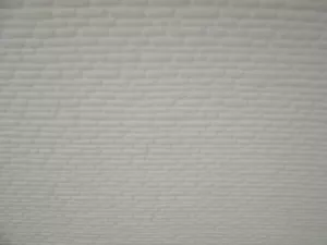 33x23cm (171,1EUR/m²) 3D PU Wandverkleidung für Puppenhaus 1:12. Weiß - Bild 1 von 1