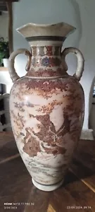 ANCIEN Grand VASE SATSUMA JAPON Début 20eme SIGNEE. - Foto 1 di 10