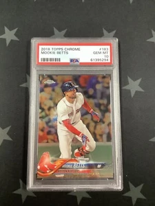 2018 TOPPS CHROME MOOKIE BETTS #183 GEM MT 10 61395294 JC - Picture 1 of 2