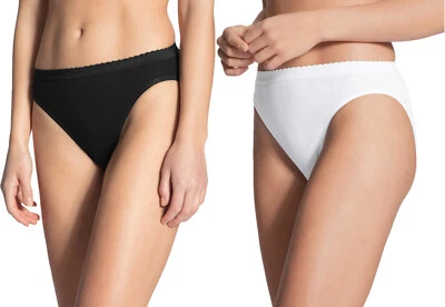 Calida 3x Slip Mini Gr. XS - L weiß schwarz 22221 Slips Unterhose Unterwäsche  - Bild 1 von 2