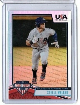 2019 Panini USA Baseball Stars & Stripes Longevity Steele Walker #87 87/99 - Image 1 of 2