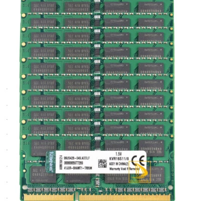 LOT Kingston 8GB 2RX8 PC3-12800S DDR3 1600Mhz 204Pin SODIMM Laptop Memory RAM 8G - Image 1 of 4