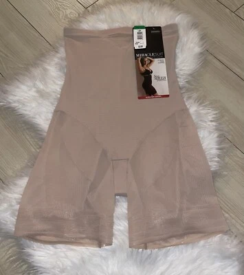 Miraclesuit 2789 Womens Extra Firm Control Thigh Slimmer Shapewear L Beige New - Image 1 of 4